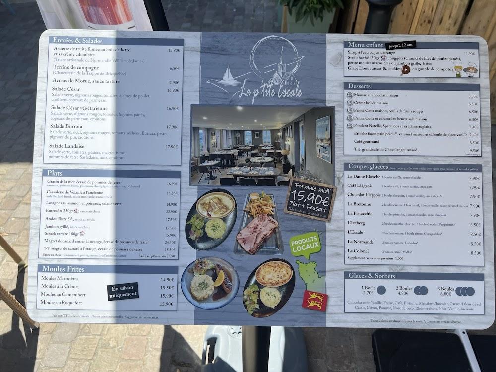 La p'tite escale carentan - Menu Image 2